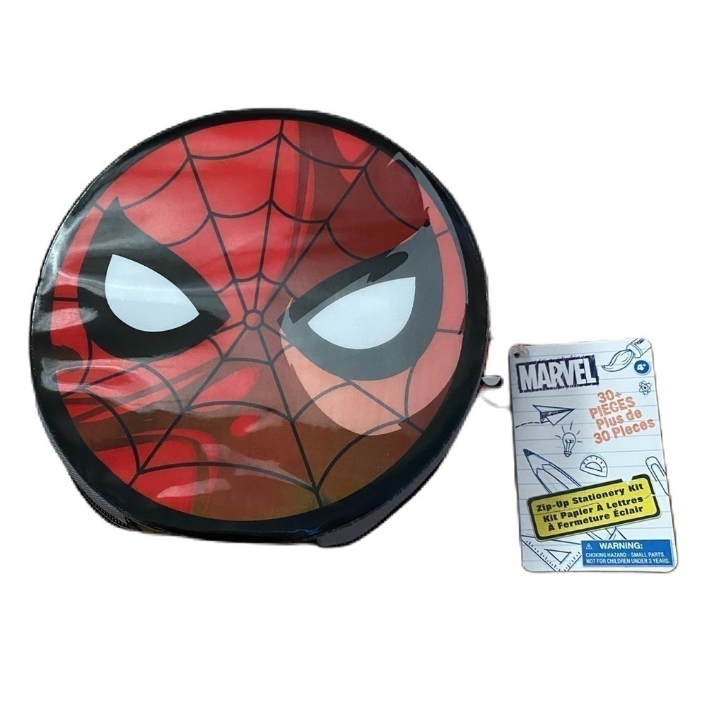 Marvel Spider-Man Art Set NEW Case Colored Pencils Glue Eraser School